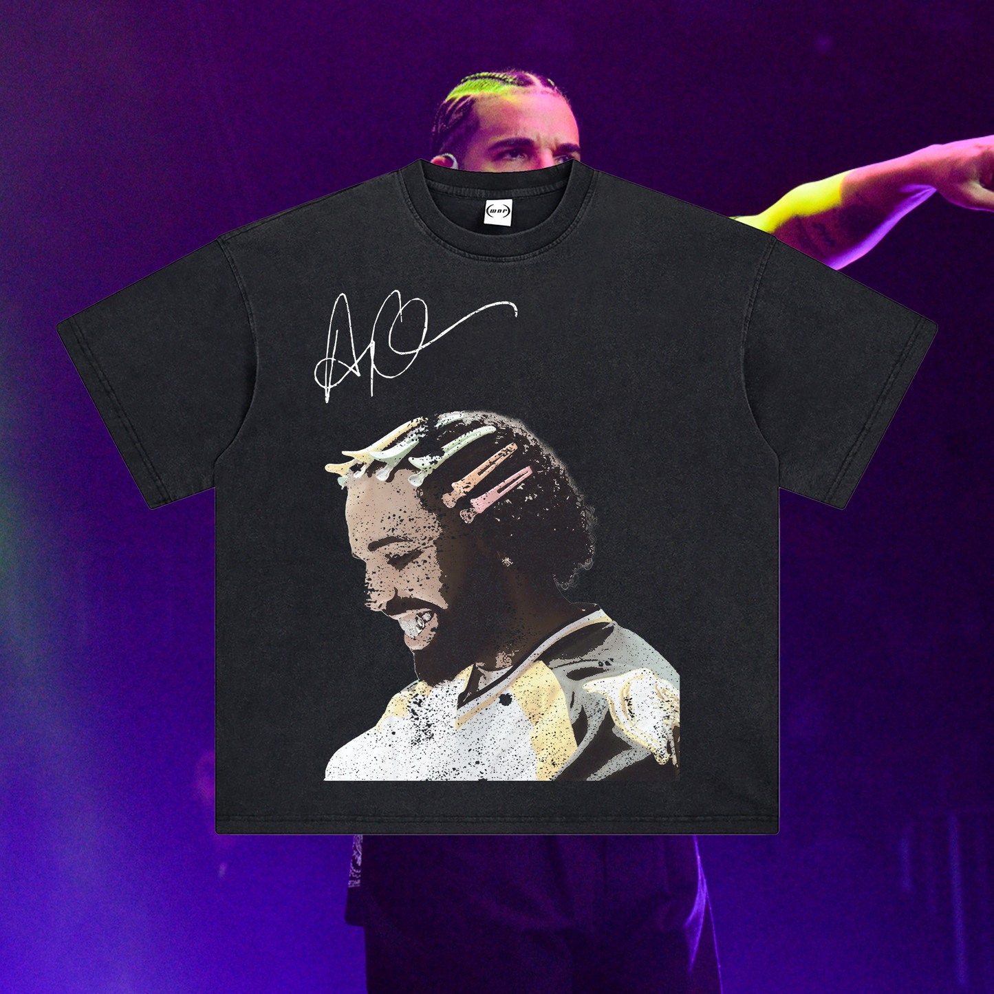 Drake Signature Oversized Off White Black